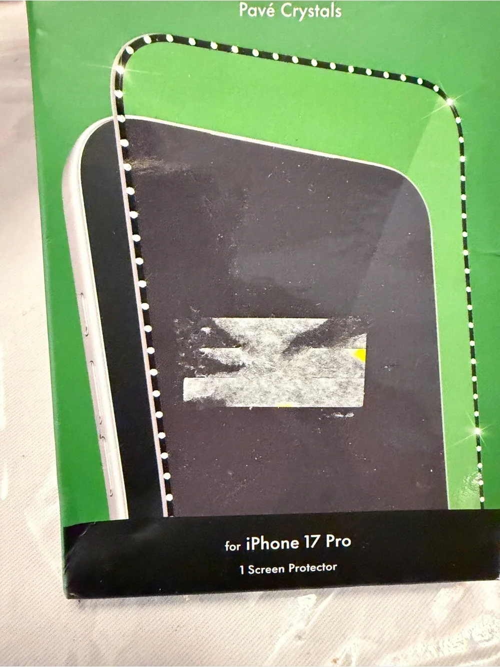 kate spade Premium Glass Screen Protector - Stone Silver for IPhone 17 Pro